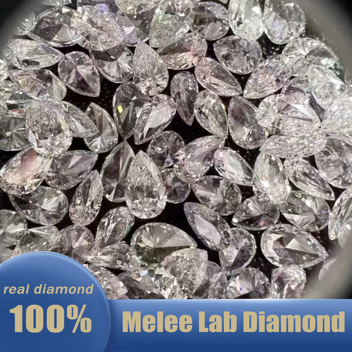 Vs Smartwatch - 1PCS Lab Grown Pear Small Diamond