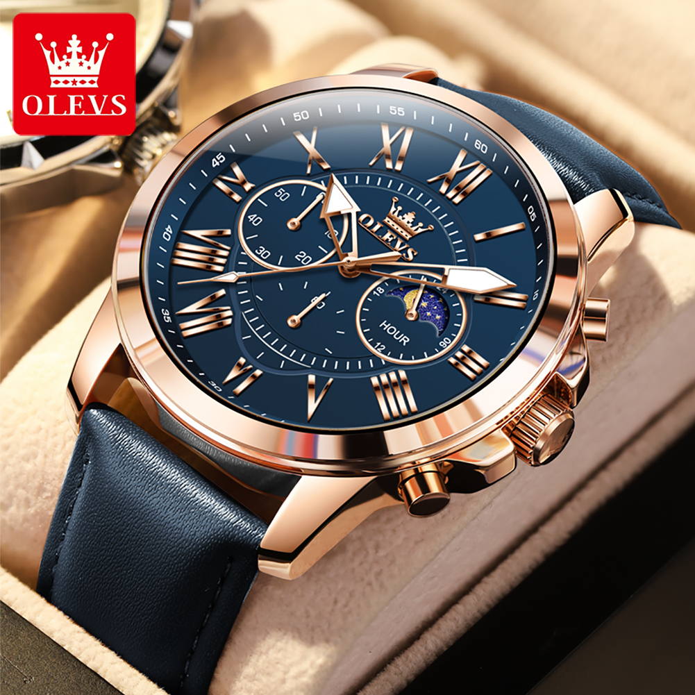 Smartwatch Branded Watches For Men - OLEVS 3632 Men Brand Watch Multi-functional