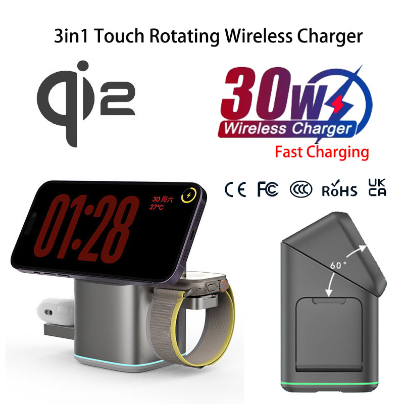 Smartwatch Watches Xiaomi - Praiser 25W Qi2 Foldable Touch Auto