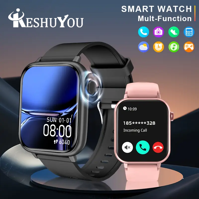 Smartwatch Stylish Watches For Women - KESHUYOU 2025 New Smart Watch Bluetooth