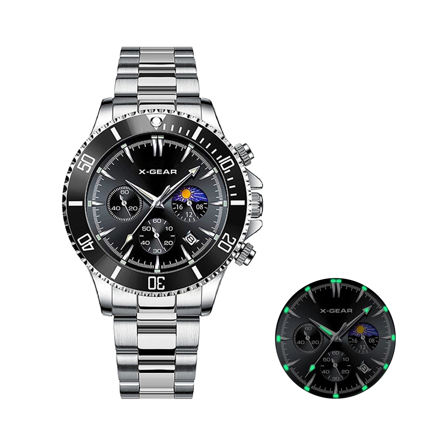 Smartwatch Luxury Watches For Men - X-GEAR Fashion Calendar Men's Quartz Watch