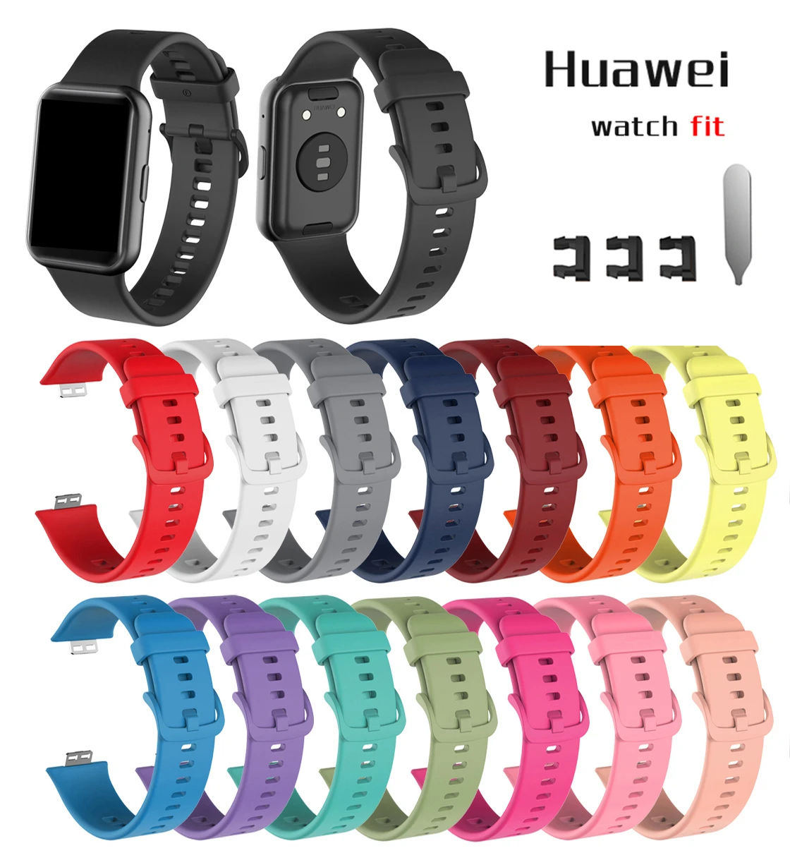 Huawei Smartwatch Watch Fit - Silicone Band For huawei watch fit