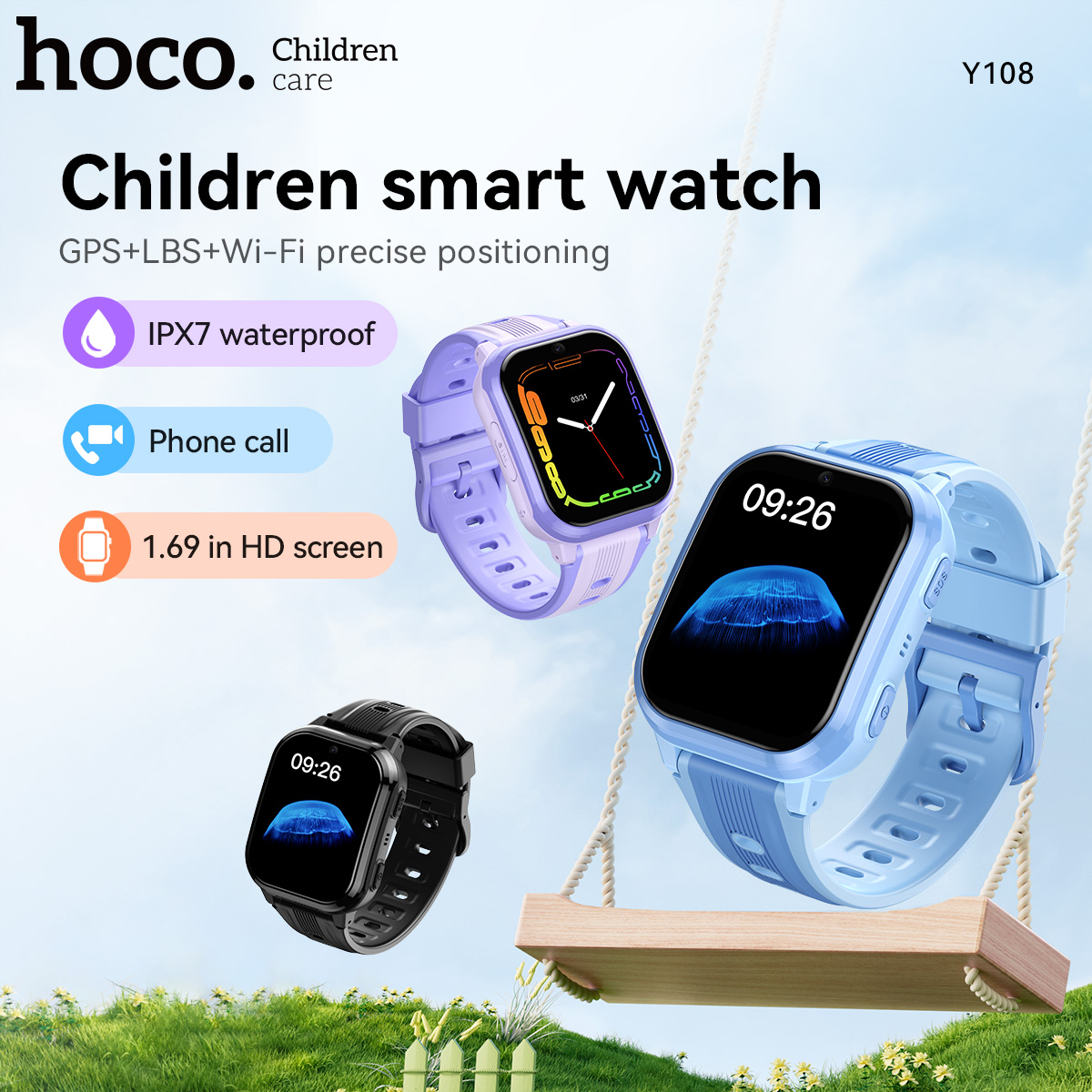 Smartwatch Watches Girls - HOCO Y108 1.69inch HD LCD Curved