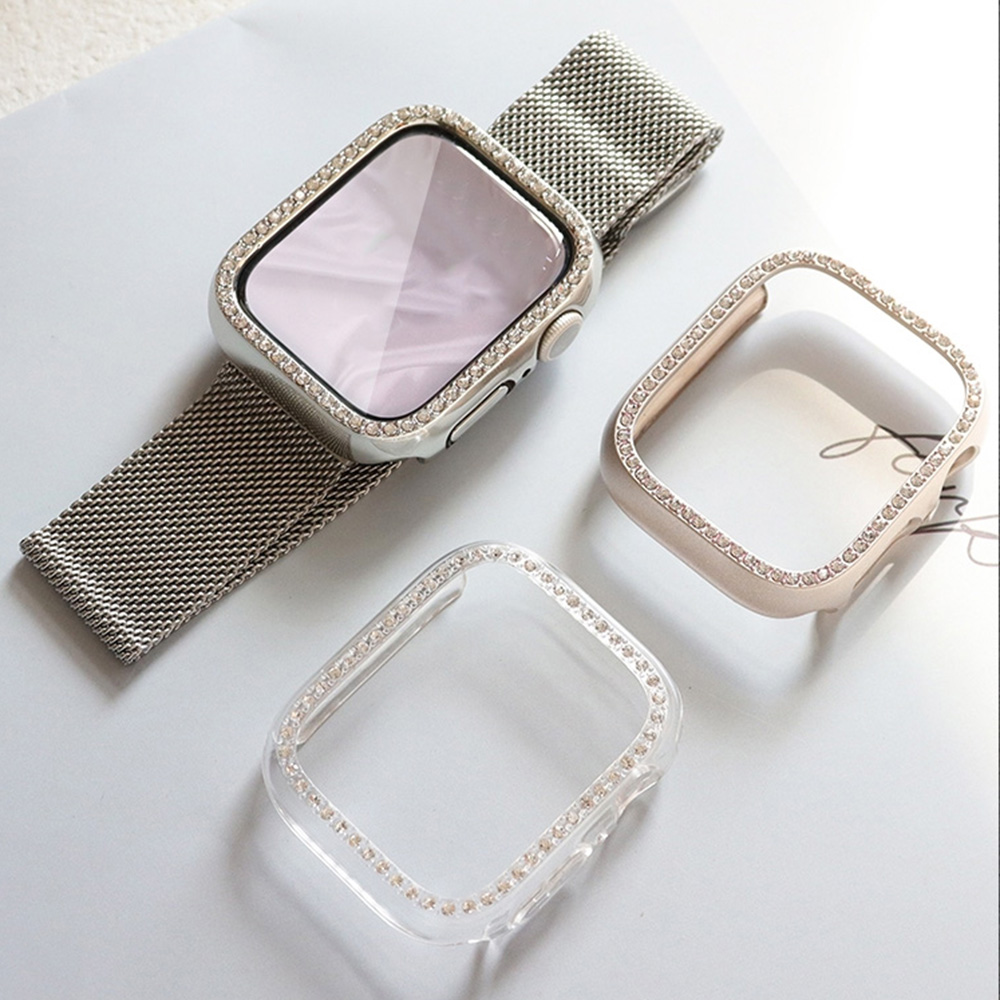 Smartwatch New Watches - NEW Glass+Diamond Case For Apple watch
