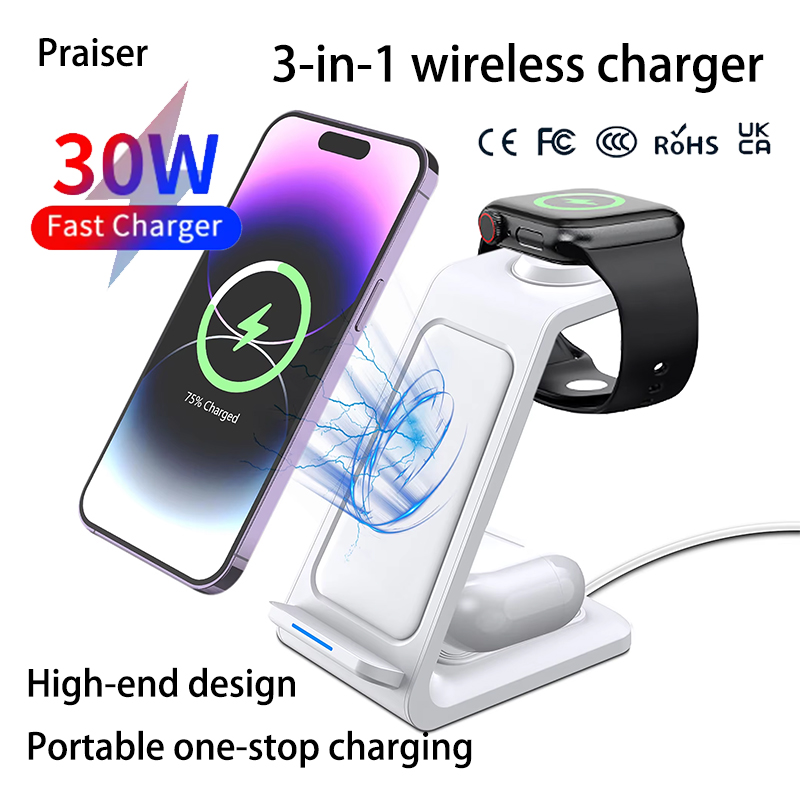 Smartwatch Watches Xiaomi - 15W 3 in 1 Wireless Charger
