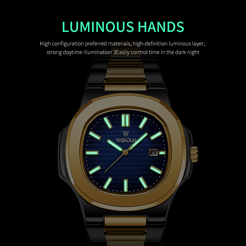Fashion Square Quartz Man Cloc - Smartwatch Luxury Watches For Men review and price