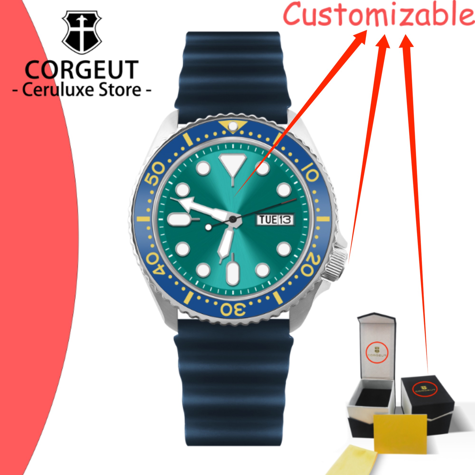 CUSTOM Logo Vintage Diver Watc - Waterproof Diving Watch review and price
