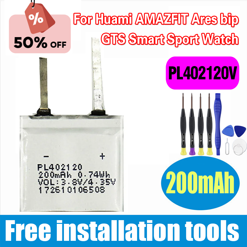 New PL402120V 200mAh Battery f - Smartwatch New Watches review and price