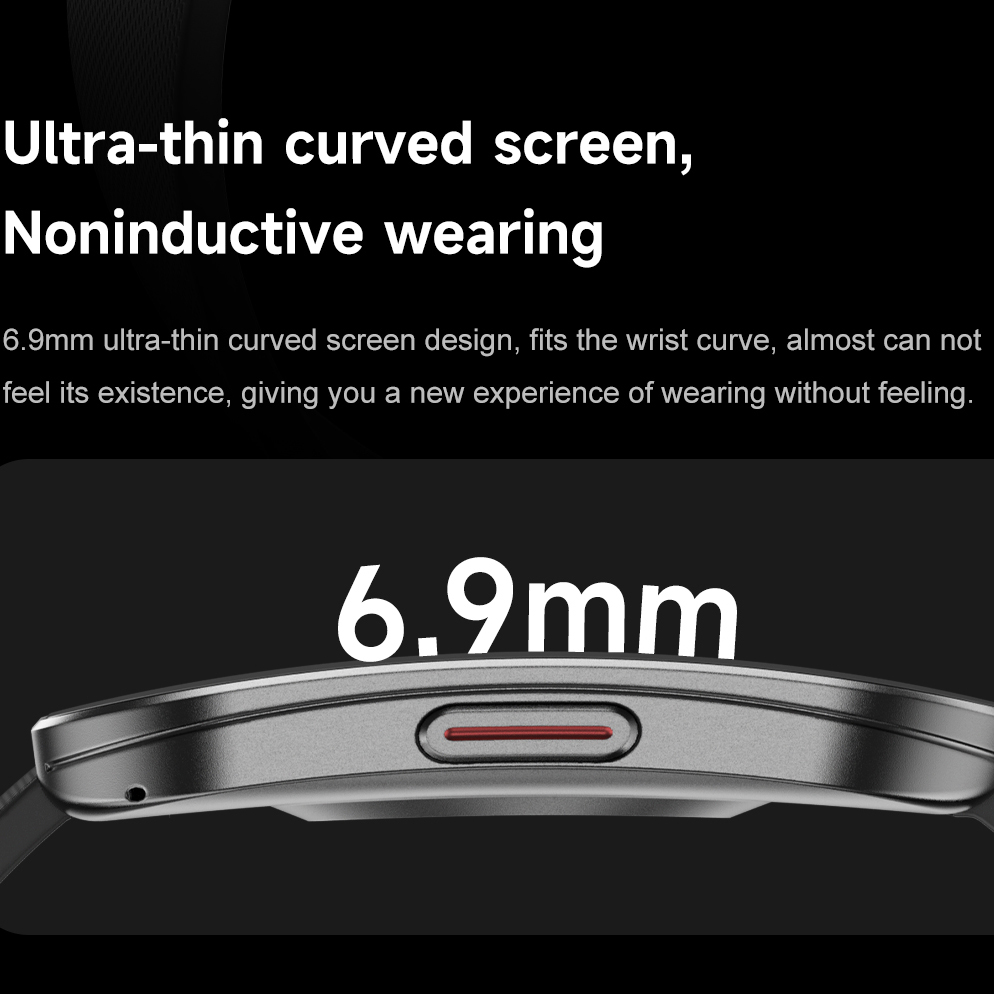 Amoled Ultra-thin Curved Water - Smartwatch Health Watches review and price