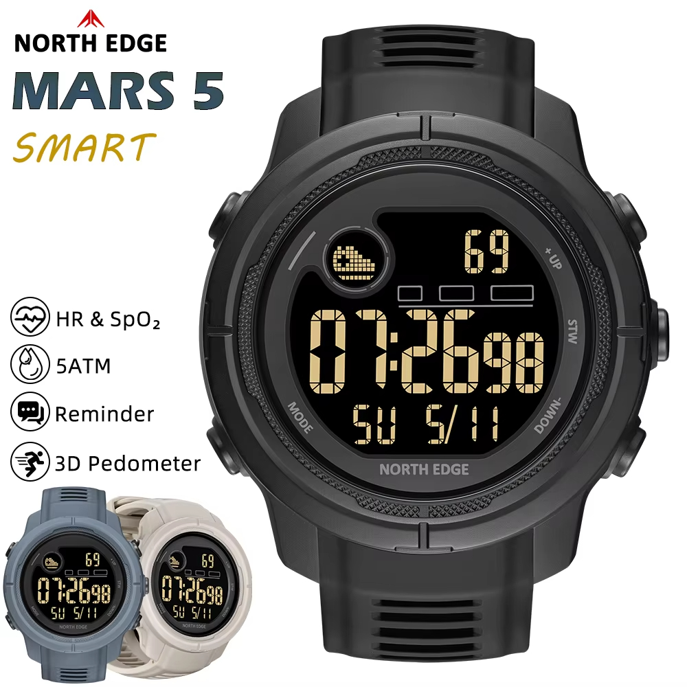 NORTH EDGE NEW MARS 5 Men's Di - Smartwatch Sports Watches For Women review and price