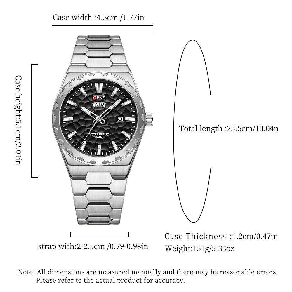OFNS Business Men Clock Quartz - Smartwatch Luxury Watches For Men review and price