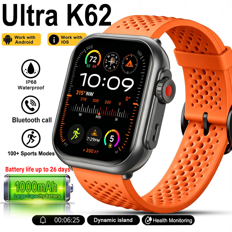 New Watch Ultra K62 Smartwatch - Smartwatch Sports Watches For Women review and price