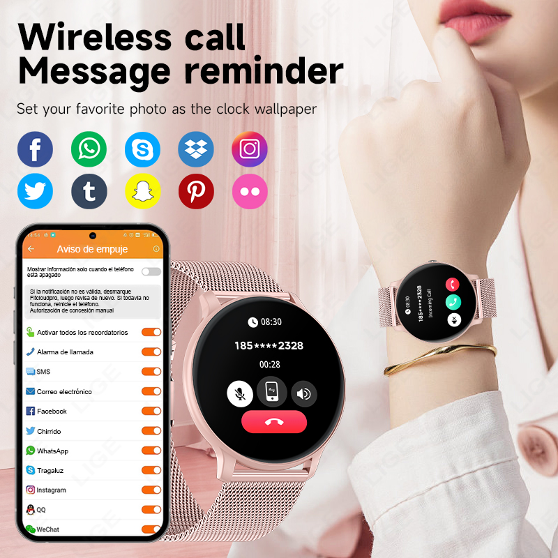 2026 New Women Bluetooth Call  - Smartwatch Health Watches review and price