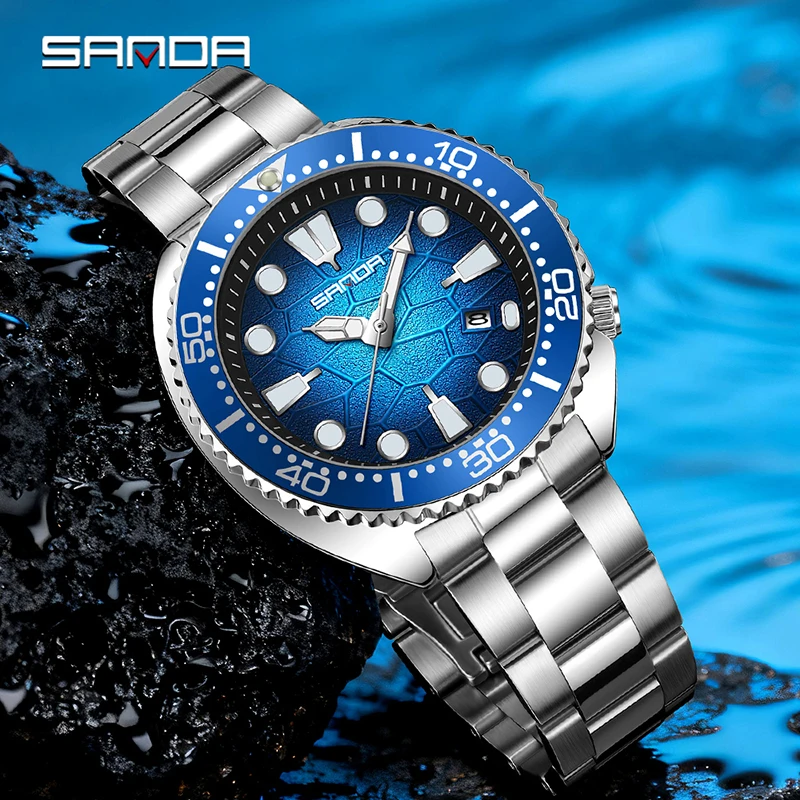 SANDA Luxury Fashion Men Quart - Smartwatch Luxury Watches For Men review and price