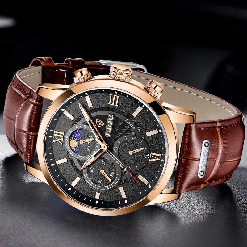 LIGE Fashion Men Watch Casual  - Smartwatch Branded Watches For Men review and price