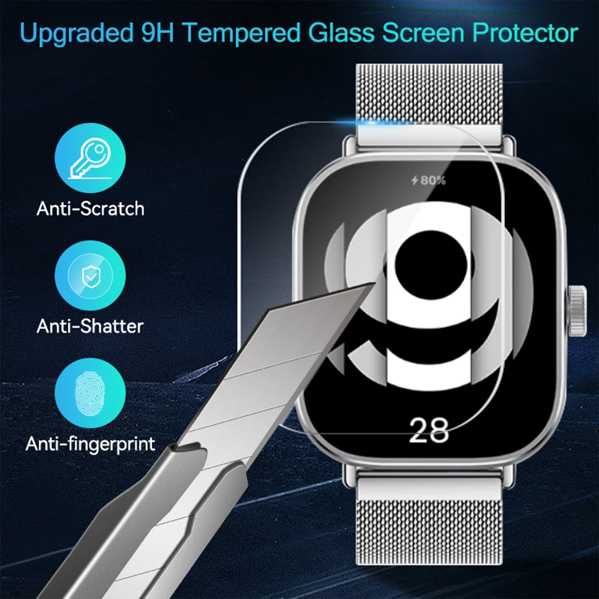 Tempered Glass for Xiaomi Redm - Smartwatch Watches Xiaomi review and price