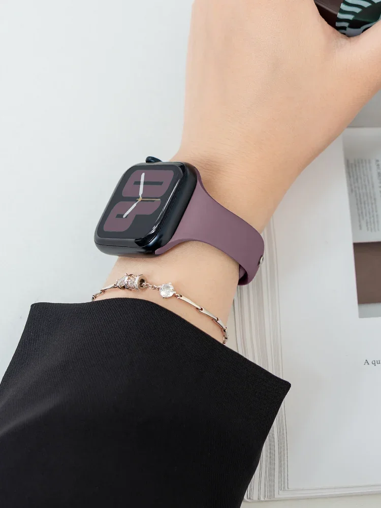 Slim Silicone strap for Apple  - Smartwatch Slim Watches For Men review and price