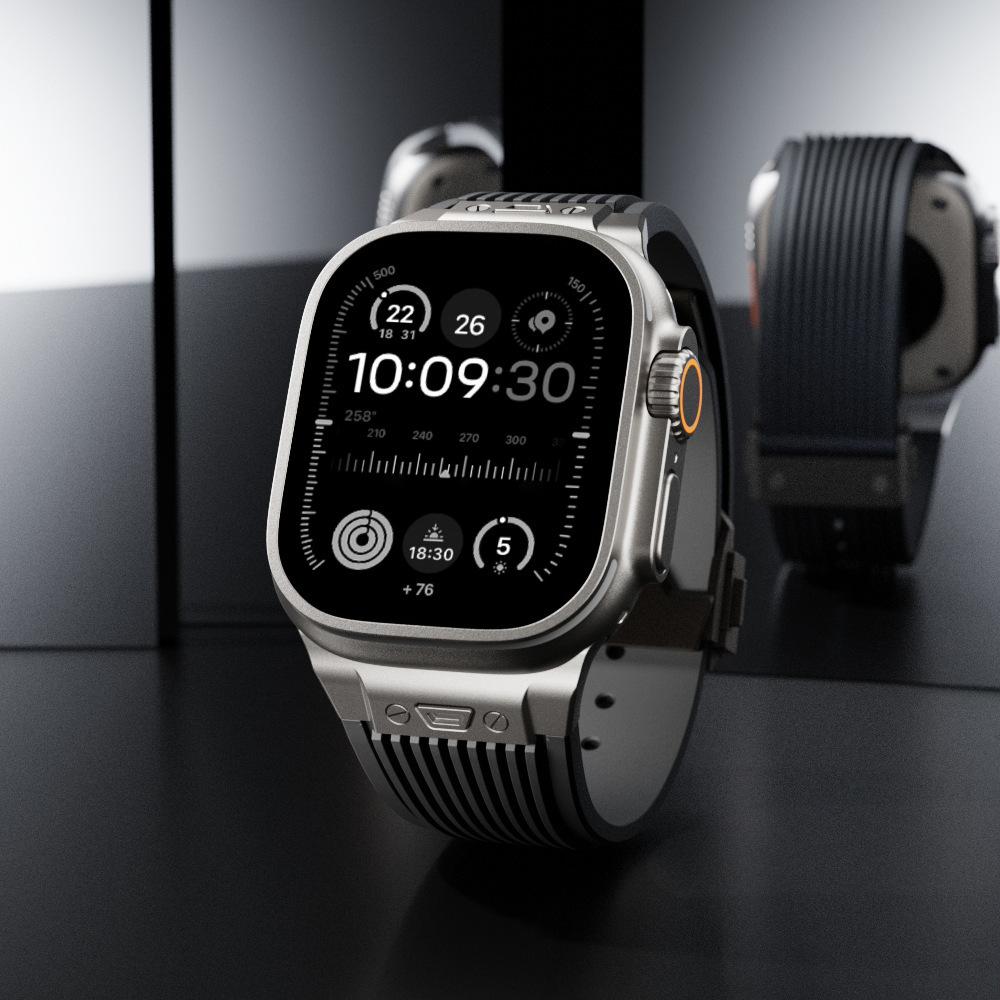 Silicone Strap for Apple Watch - Smartwatch Slim Watches For Men review and price