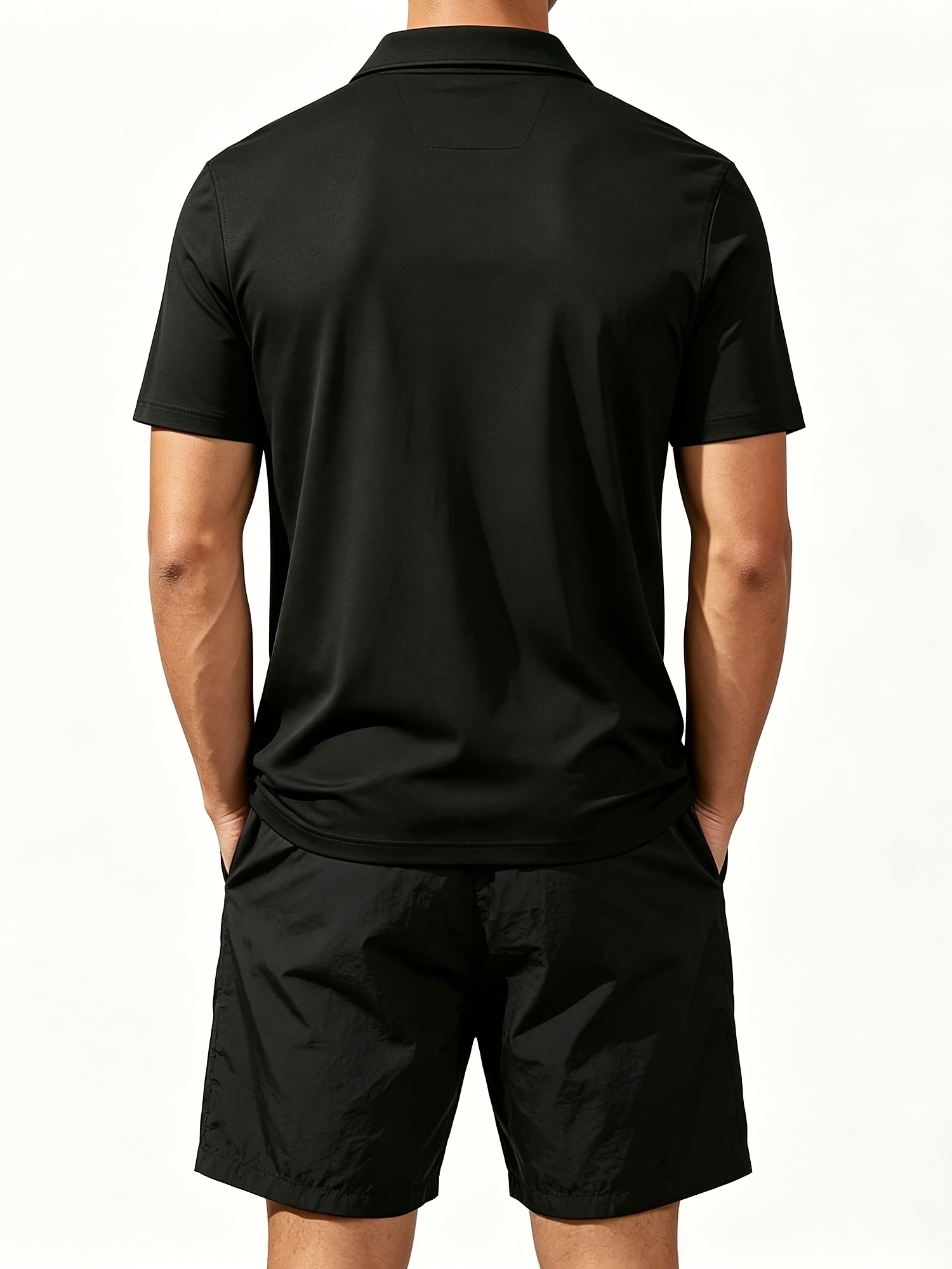 Men's Polo Shirt and Beach Sho - Watch Es review and price