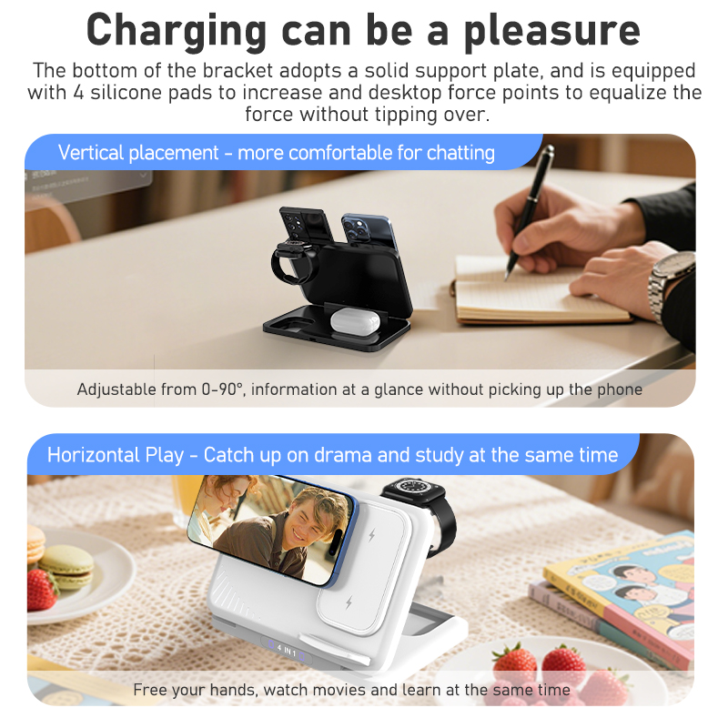 4 in 1 Dual Phone Wireless Cha - Smartwatch Watches Xiaomi review and price