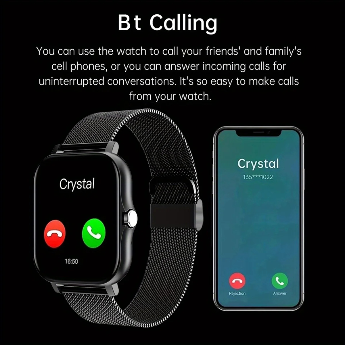 Smart Watch For Android IOS Wa - Smartwatch Sports Watches For Women review and price