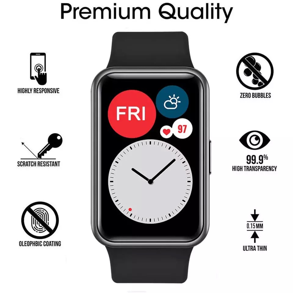 Protective Soft Glass For Huaw - Huawei Smartwatch Watch Fit review and price
