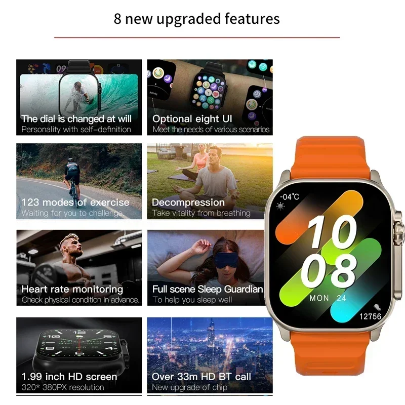 New Series 9 Watch PK HK8 PRO  - Smartwatch Sports Watches For Women review and price