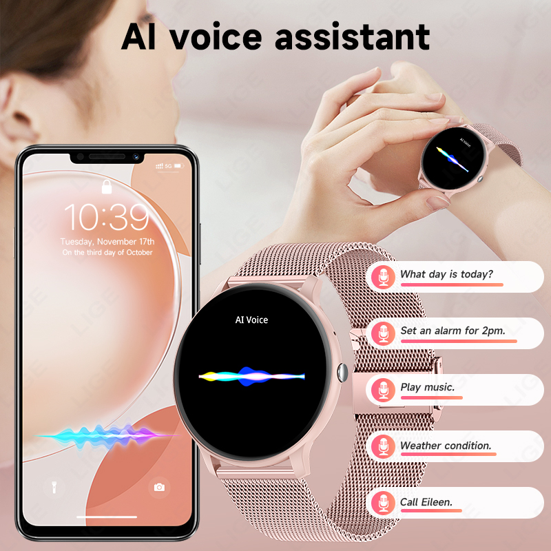 LIGE Waterproof Women Smart Wa - Watches Ladies Smartwatch review and price