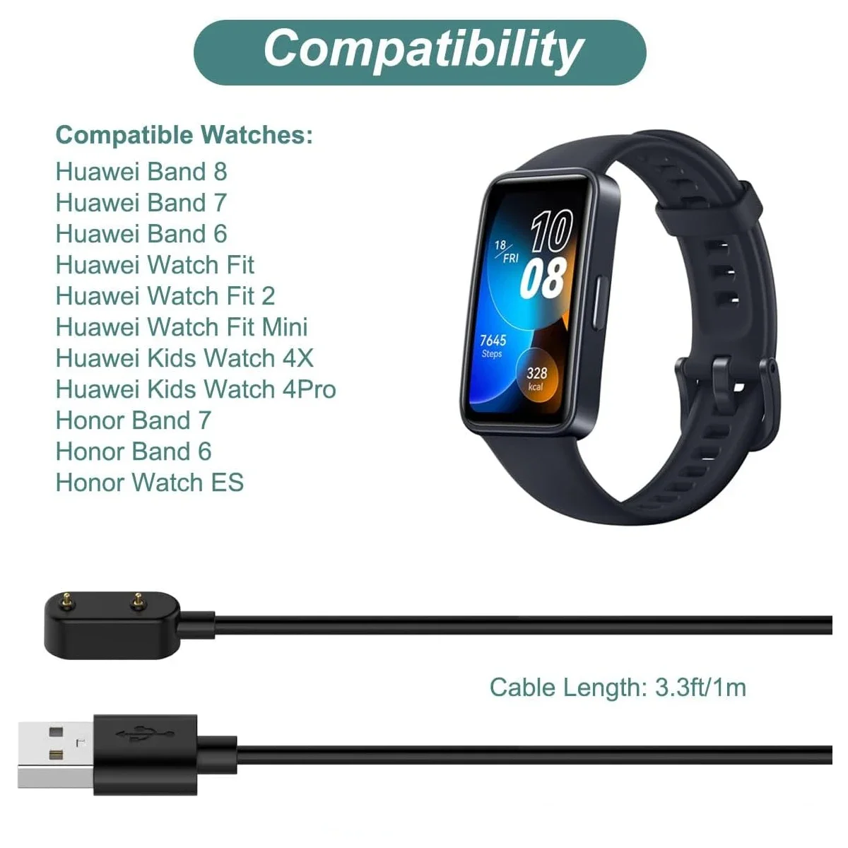 Smartwatch Charger Replacement - Huawei Smartwatch Watch Fit review and price