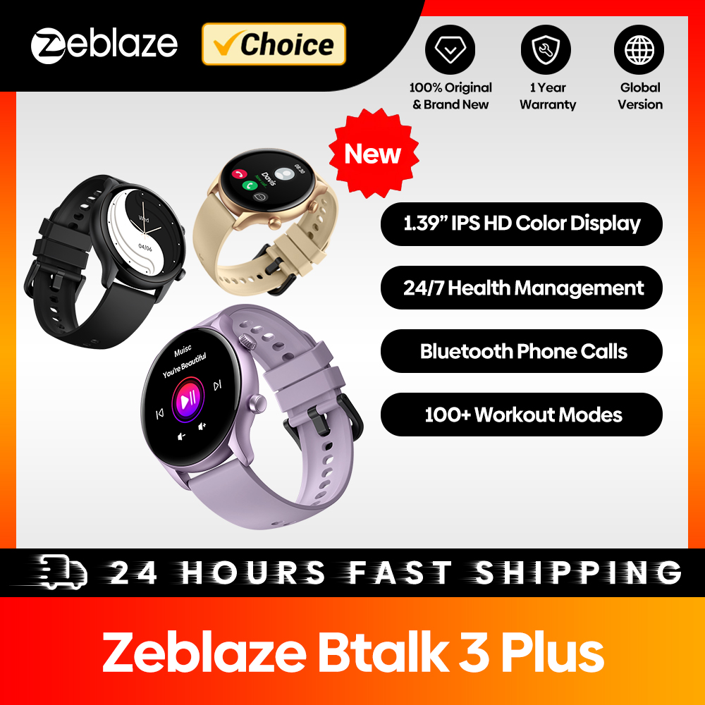New Zeblaze Btalk 3 Plus Voice - Watches Ladies Smartwatch review and price