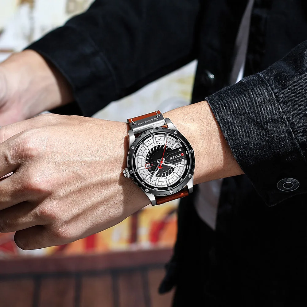 Curren 8374 Calendar Watch Sim - Smartwatch New Watches review and price