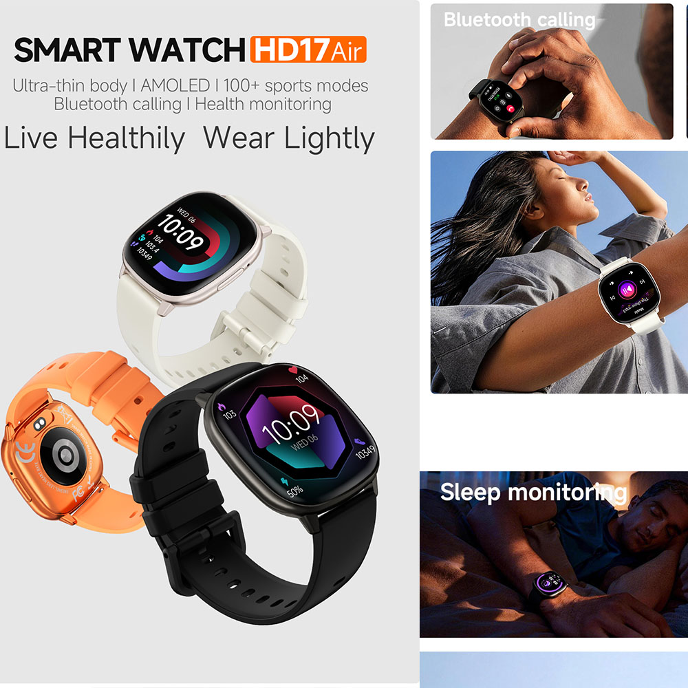 HD17 AIR AMOLED Fashion Smartw - Smartwatch Stylish Watches For Women review and price