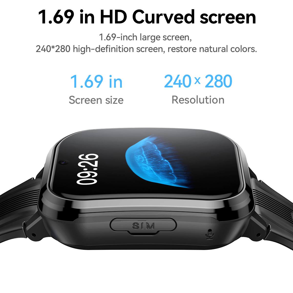 HOCO Y108 1.69inch HD LCD Curv - Smartwatch Watches Girls review and price