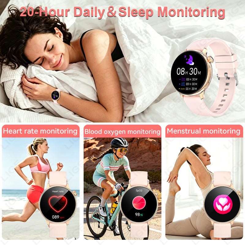 LIGE Stylish Round Women Smart - Smartwatch Stylish Watches For Women review and price